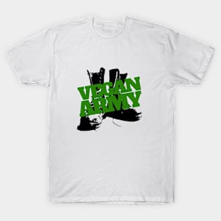 VEGAN ARMY BOOTS LOGO [OD] T-Shirt